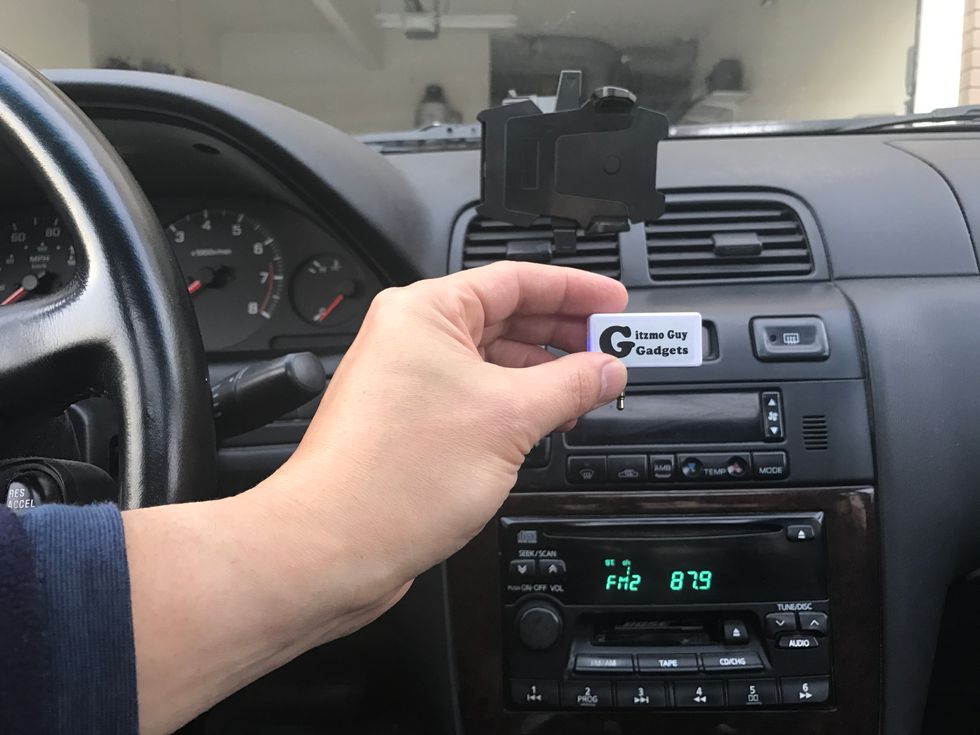 We will use this gadget from Gizmo Guy Gadget from http://www.iphonefmtransmitter.com/