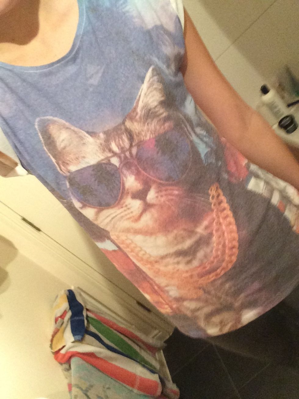 Wear your hair dying shirt! Here's mine ;)