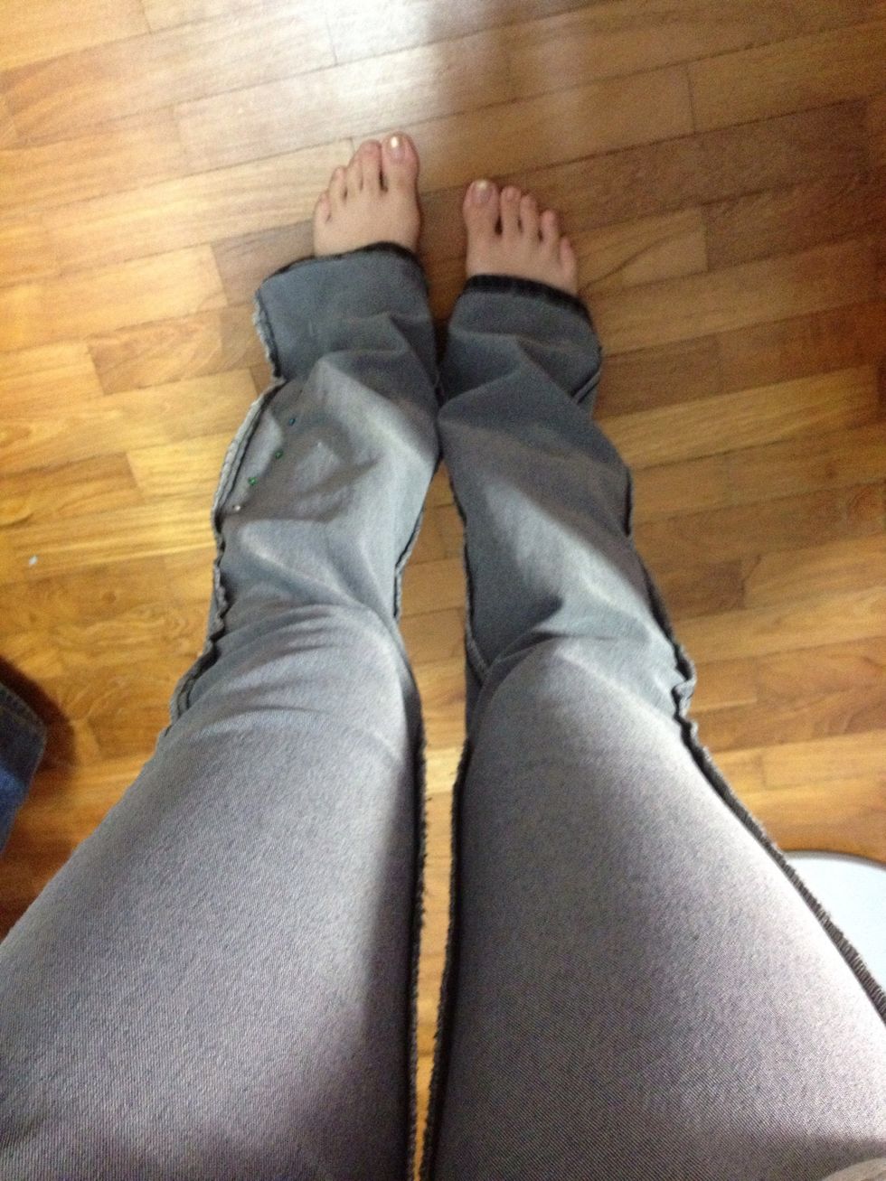 Wear your jeans inside out.