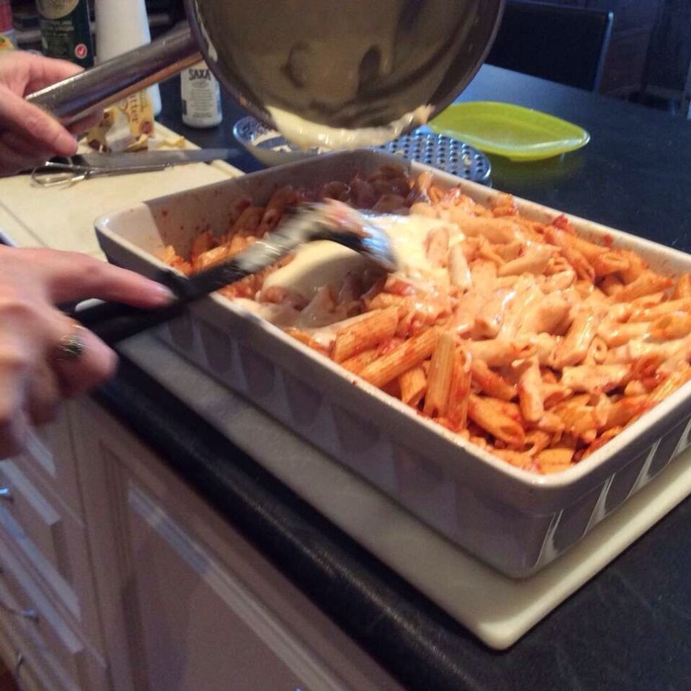Weave your spatula from end to end when you mix it.