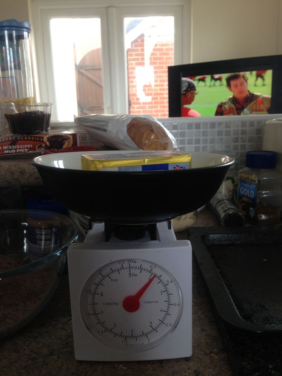 Weigh out 40g of butter