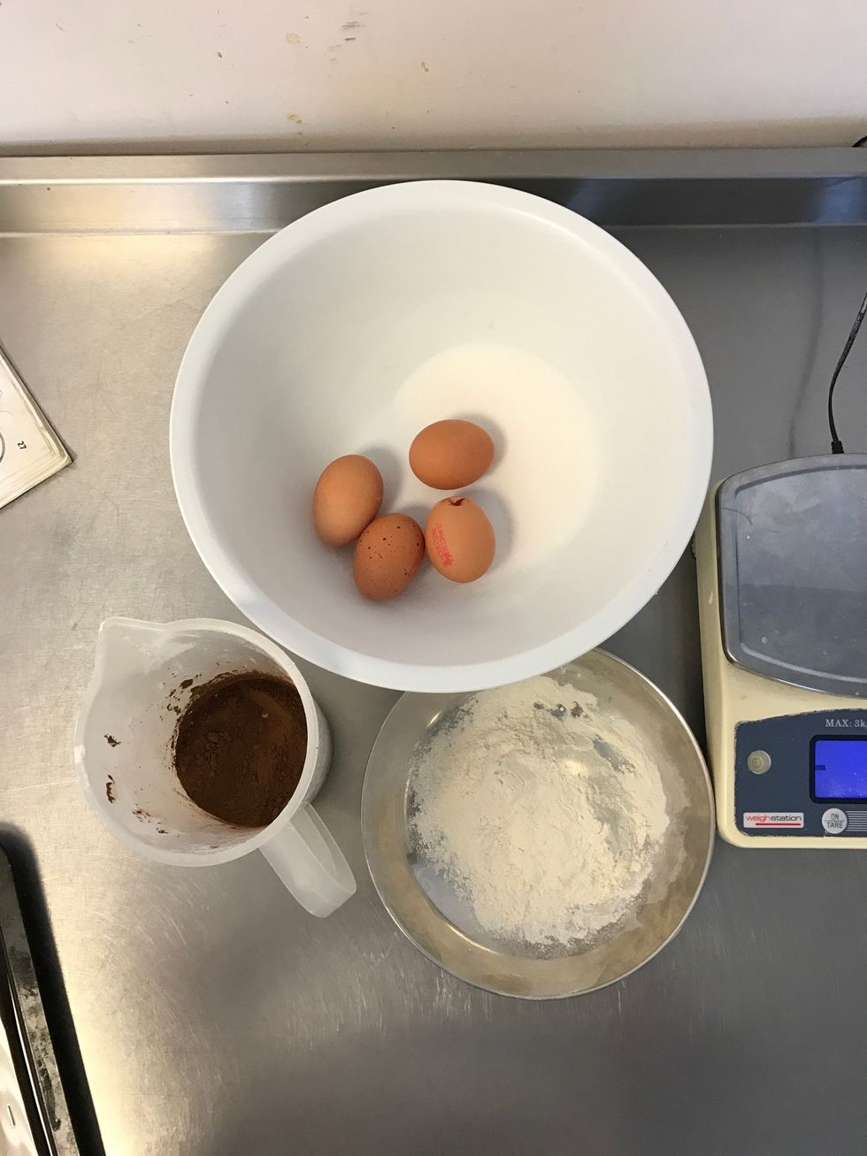 Weigh out all your ingredients
