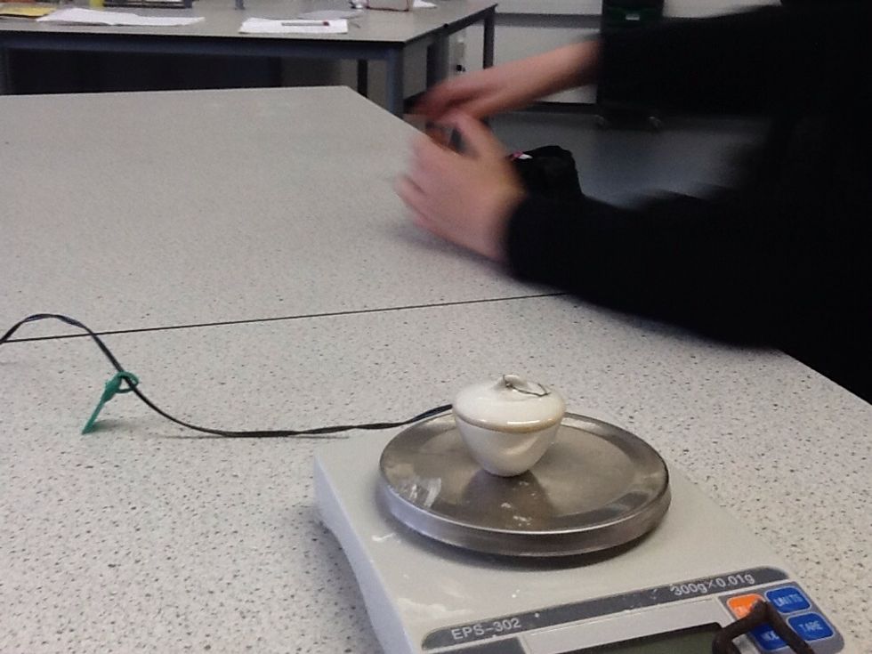 Weigh the crucible and magnesium after the reaction has stopped