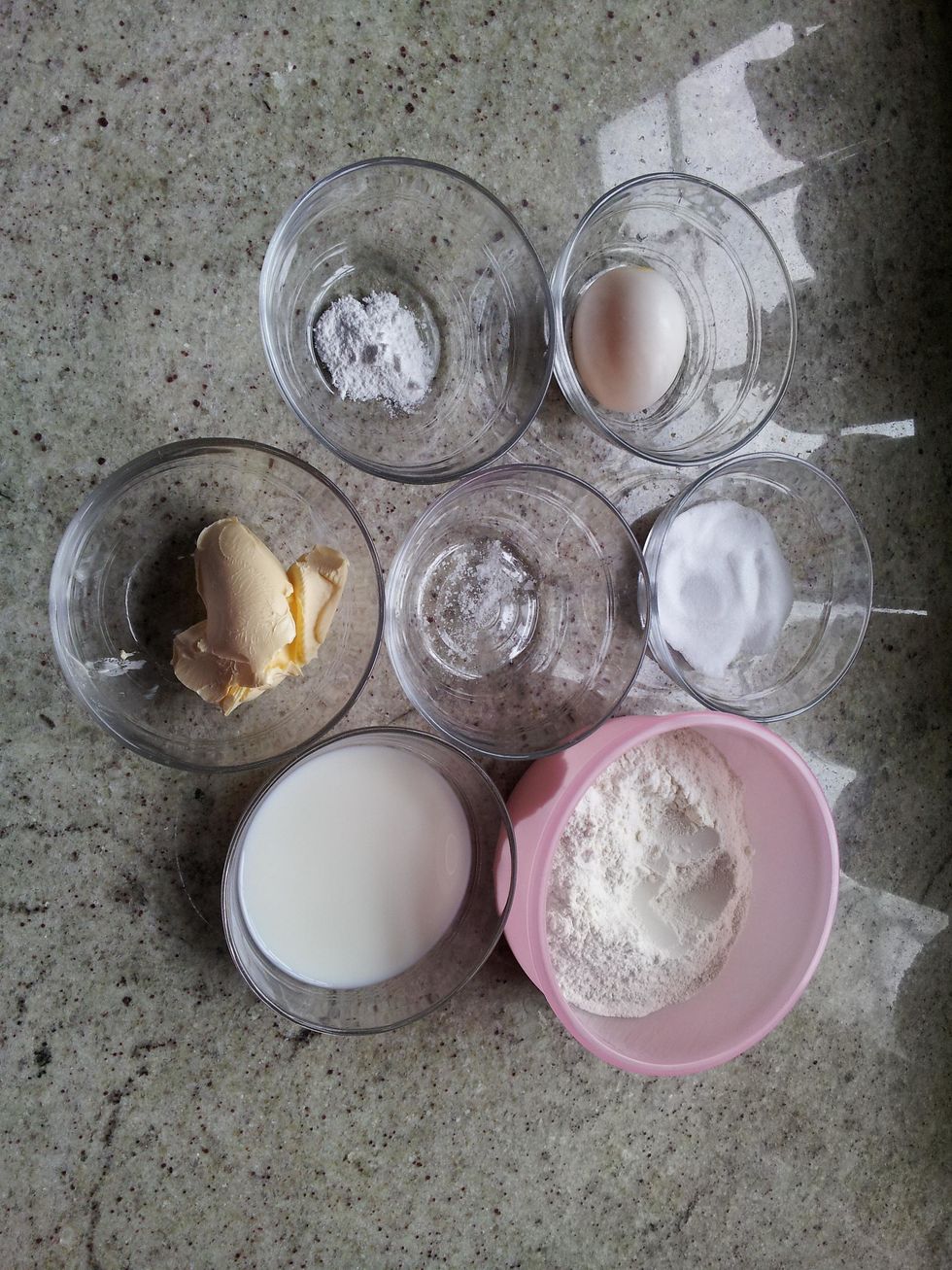 Weigh the ingredients