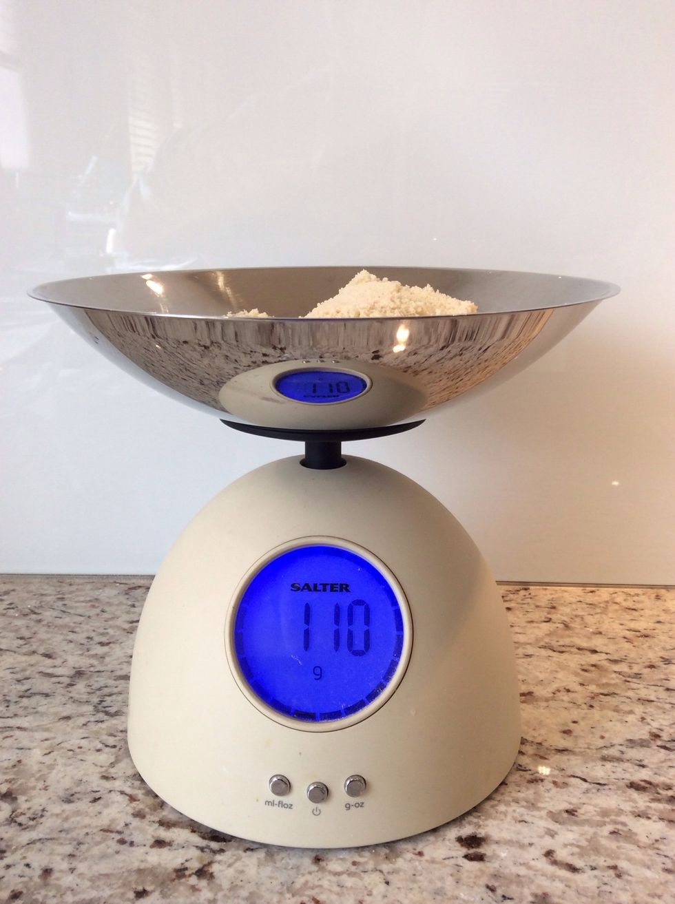 Weigh your almond meal.