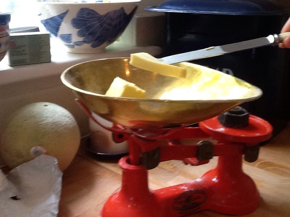 Weigh your butter out to 220g