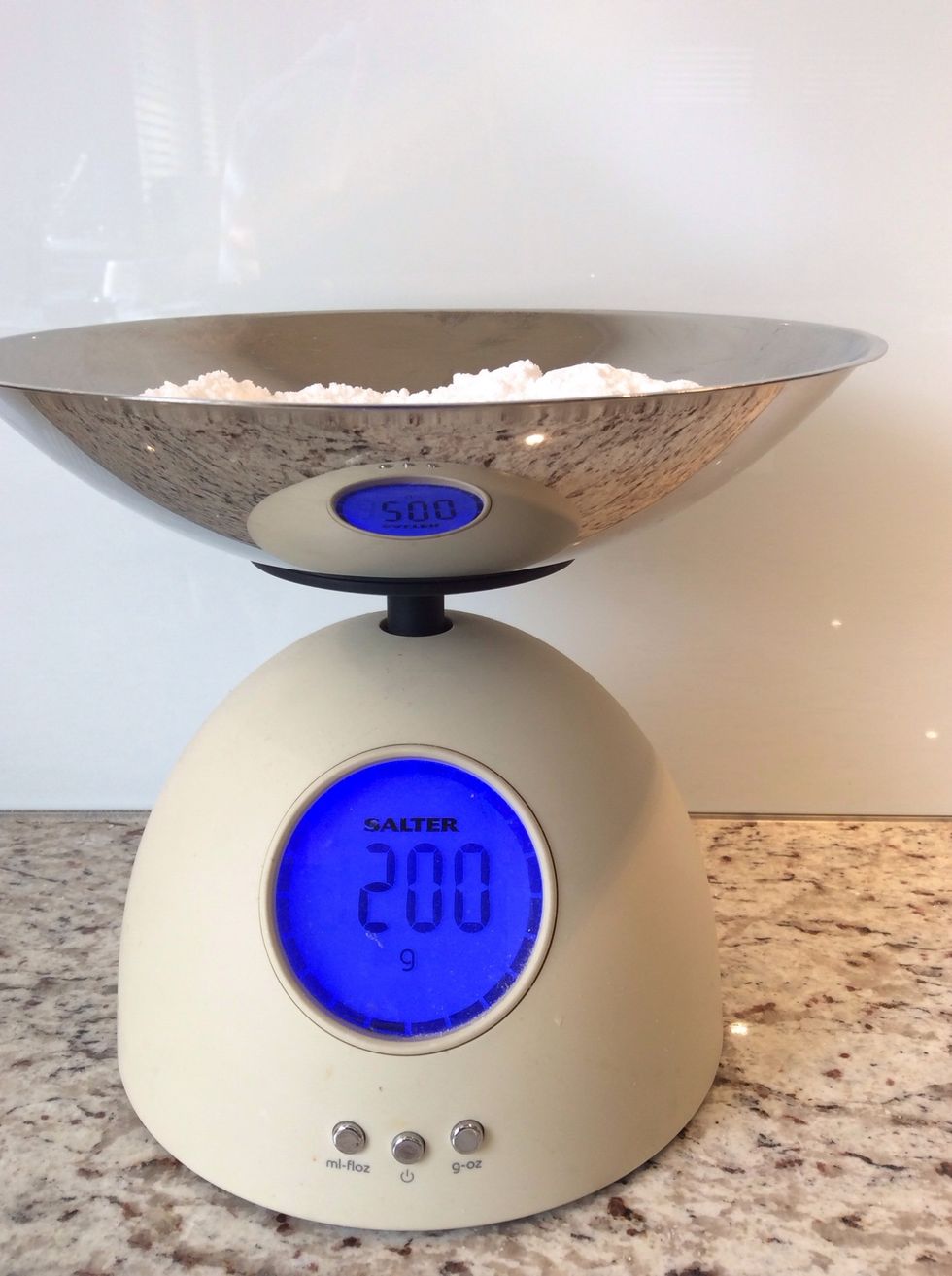 Weigh your icing sugar.
