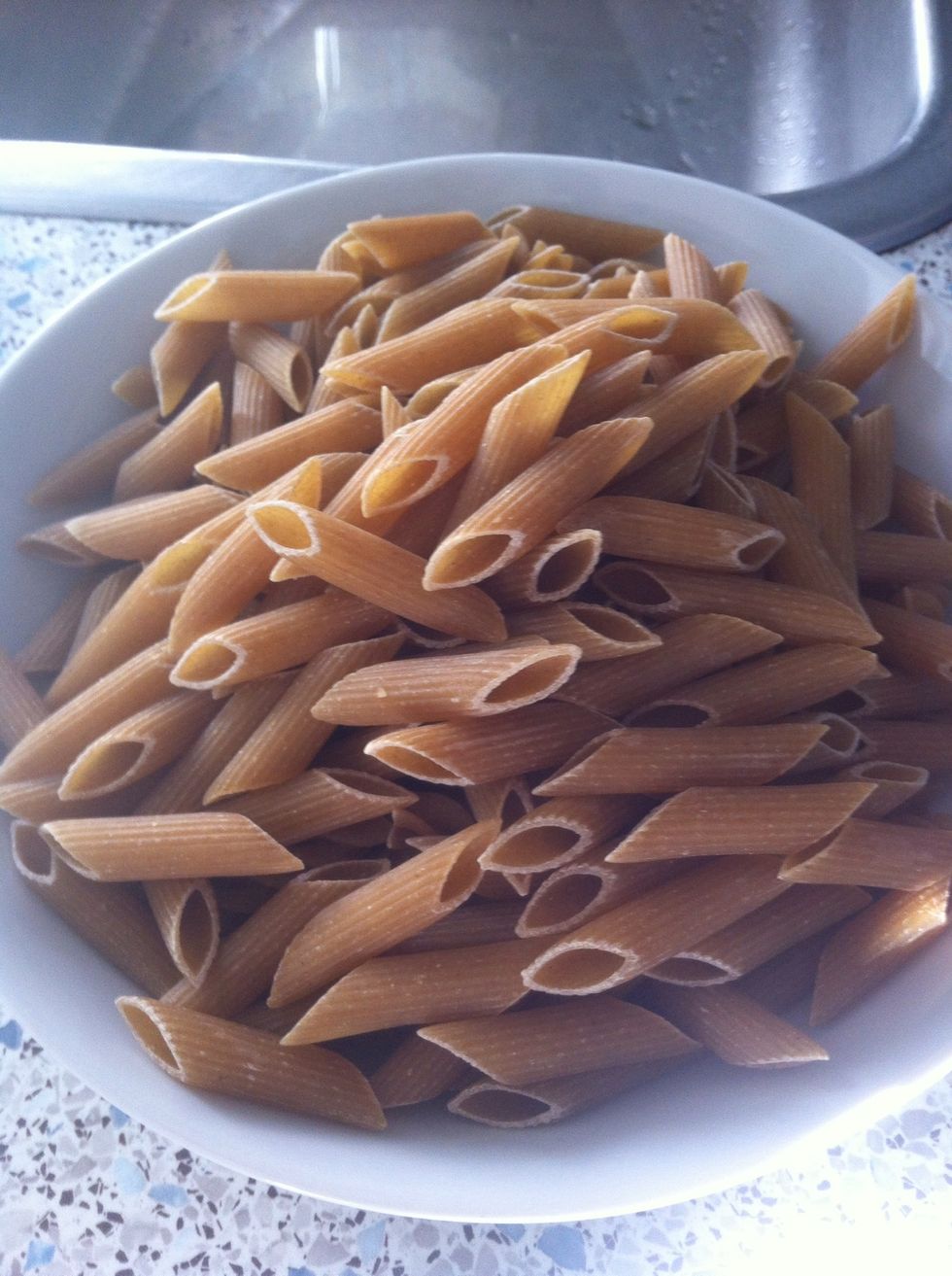 Weight your pasta and put over the water