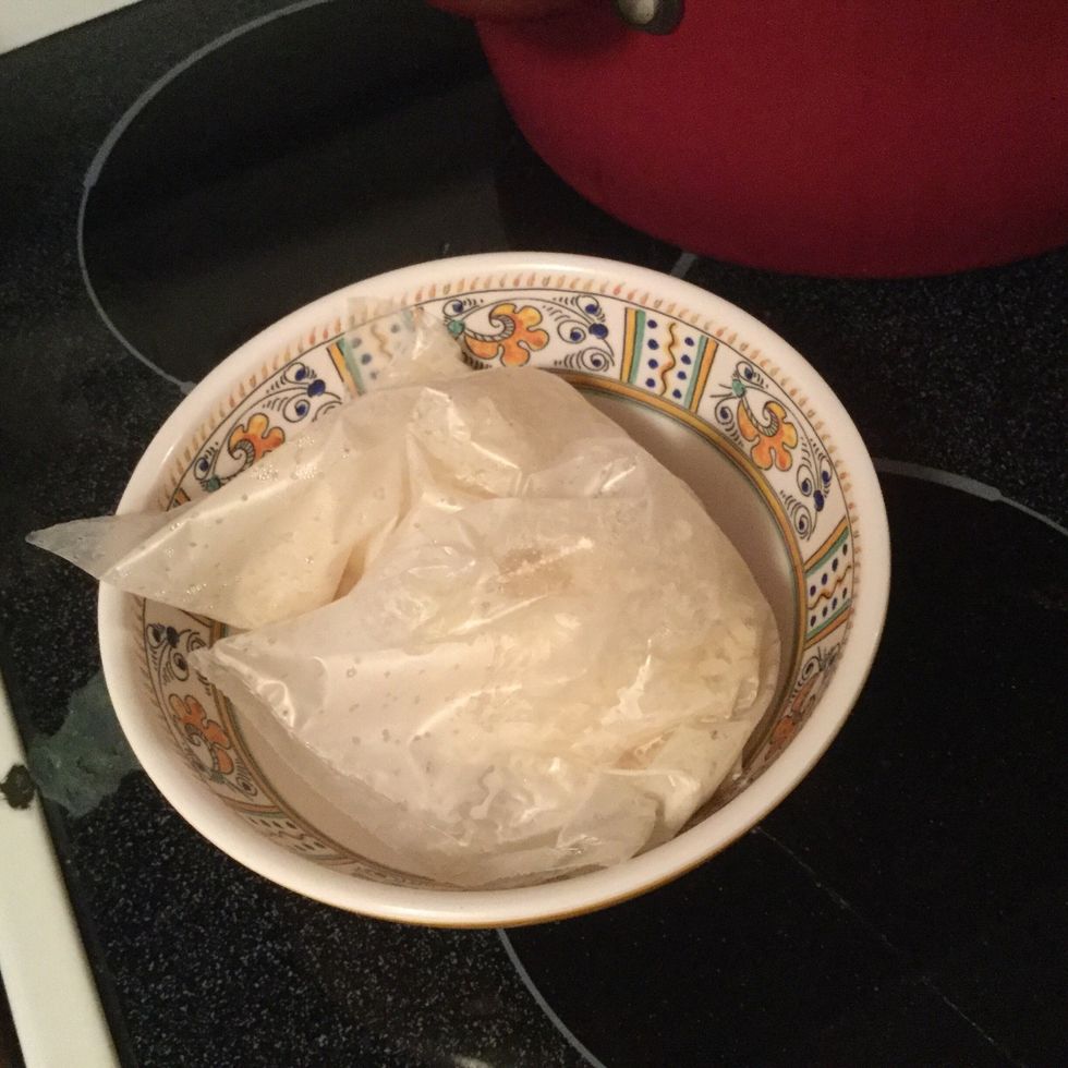 Wen rice is done add it to your beans and meat