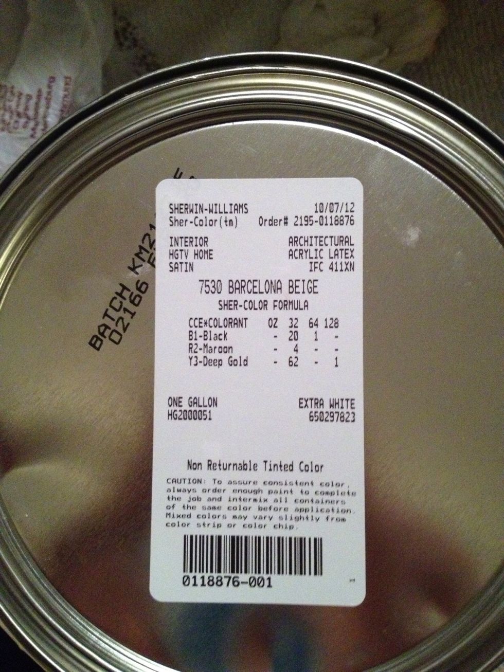 Went to Sherwin Williams to get Paint for the walls, figured a light brown (Barcelona Beige) looks a lot better against the ugly pink tiles than the original pale yellow paint that was on the walls.