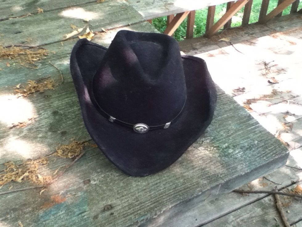 Western: cowboy hat!!! Fairly cheap, 20-200 give or take.. 200 for a super doped up nice one!