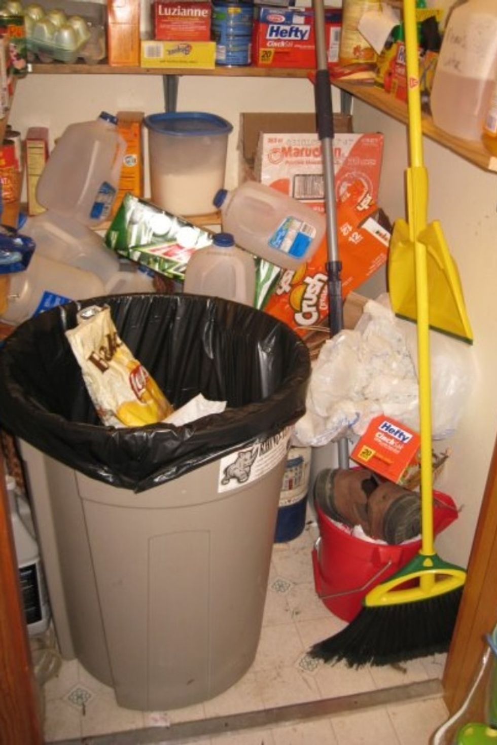 What a mess! Cleaning this out is a constant thing and I can't get a handle on it!