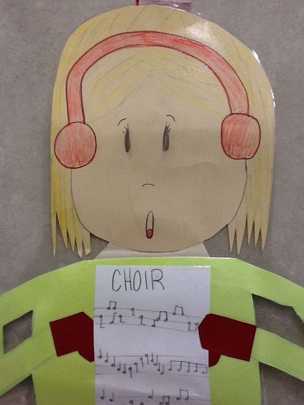 What choir is: A large group of people who enjoy singing, singing different parts.