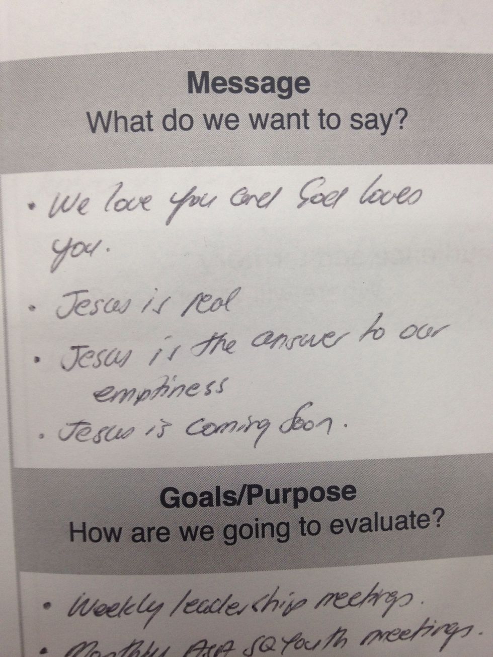 What do we want to say? (Message)