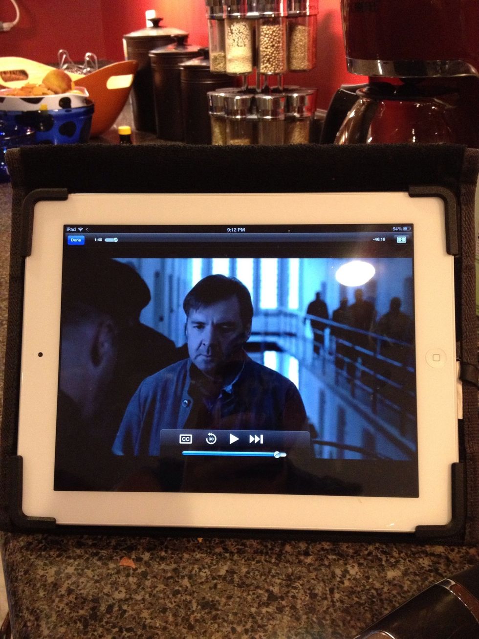 What do you do when you're trapped next to the stove for 30 minutes? Catch up on Downton Abbey!