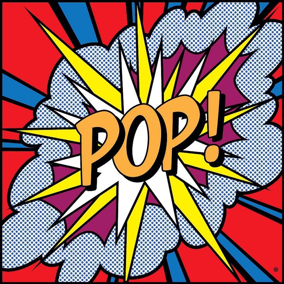 What is Pop Art? Developed in the 1950's, challenged traditional "fine art"  by including imagery from POP culture (advertising, news,brands/logos, politics).