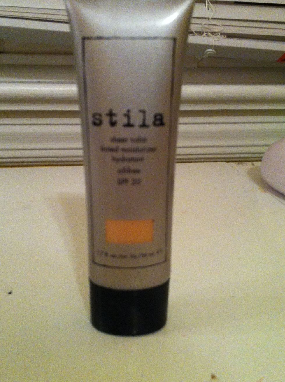 What is tinted moisturizer? Tinted moisturizer is used to keep your skin hydrated but still supply a light-medium amount of coverage. My favorite is Stila.