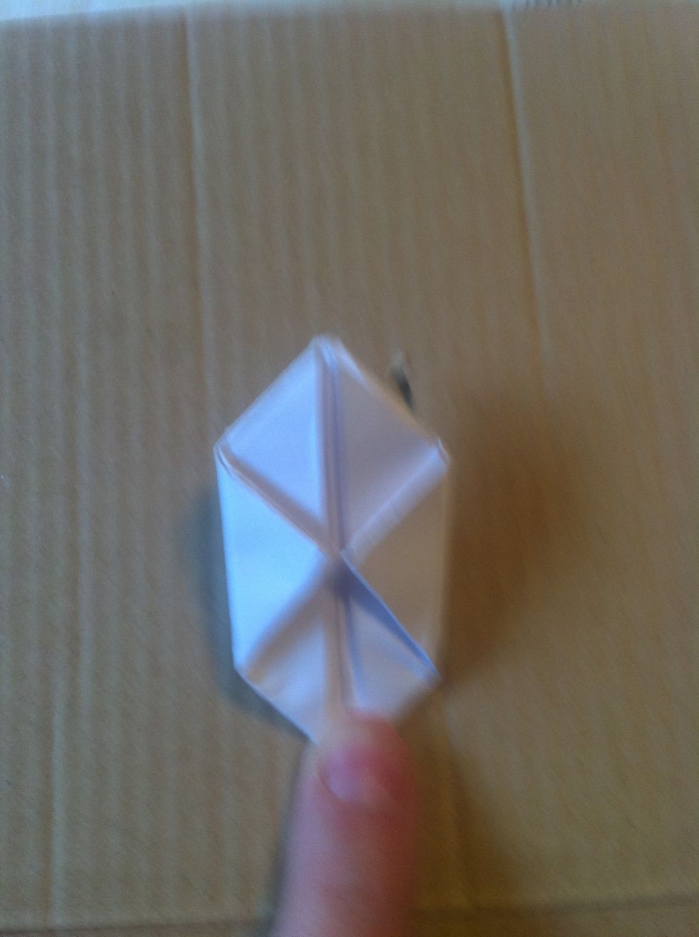 What it should look like when all four corners are done.