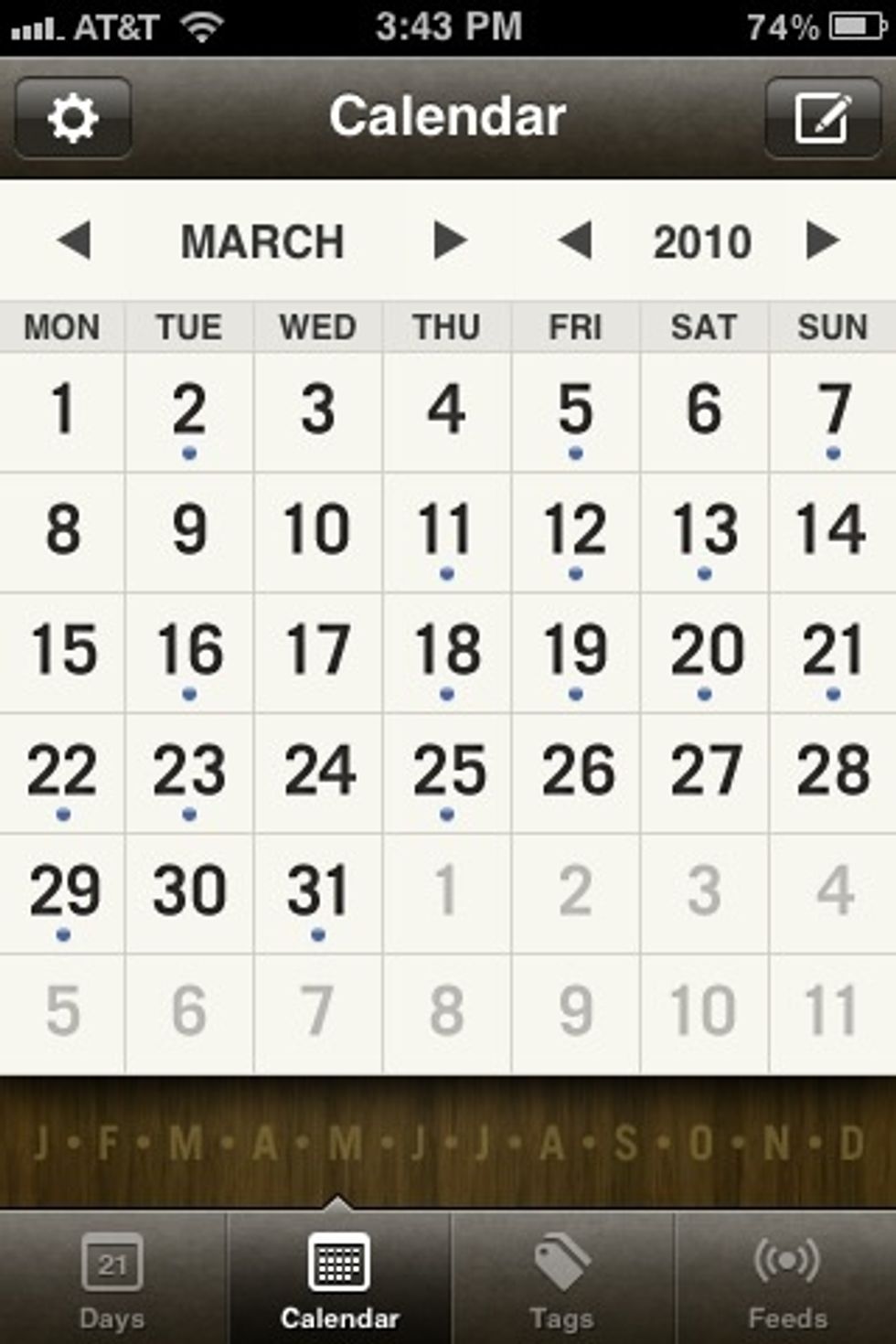 What's great about this is in this image I'm looking back to 2 years ago. Way before I got this app a few months ago.