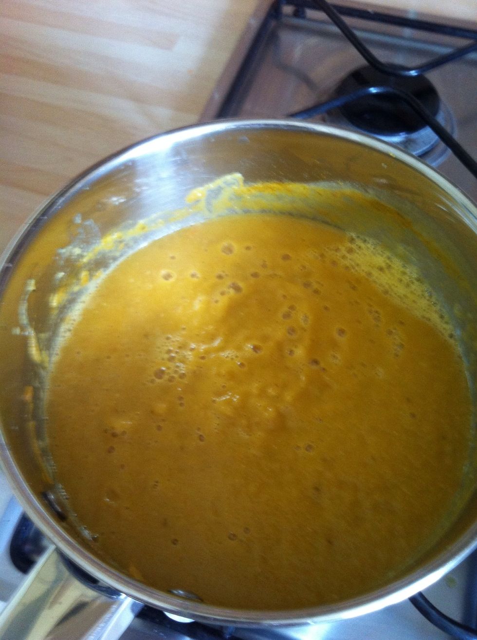 What soup looks like after blending.