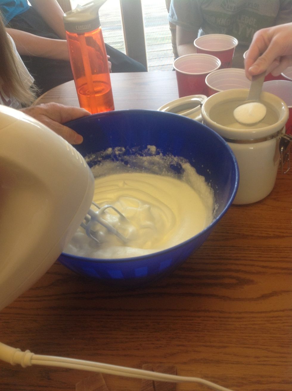 What the eggs and sugar should look like