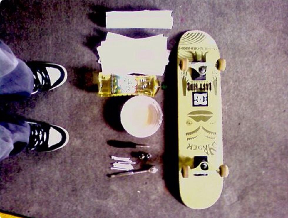 What u will need: Skateboard Wrench. Wrench bits (1/2 and 9/16 used in this guide). Towel/paper towel. Dish/bowl. Cooking Oil