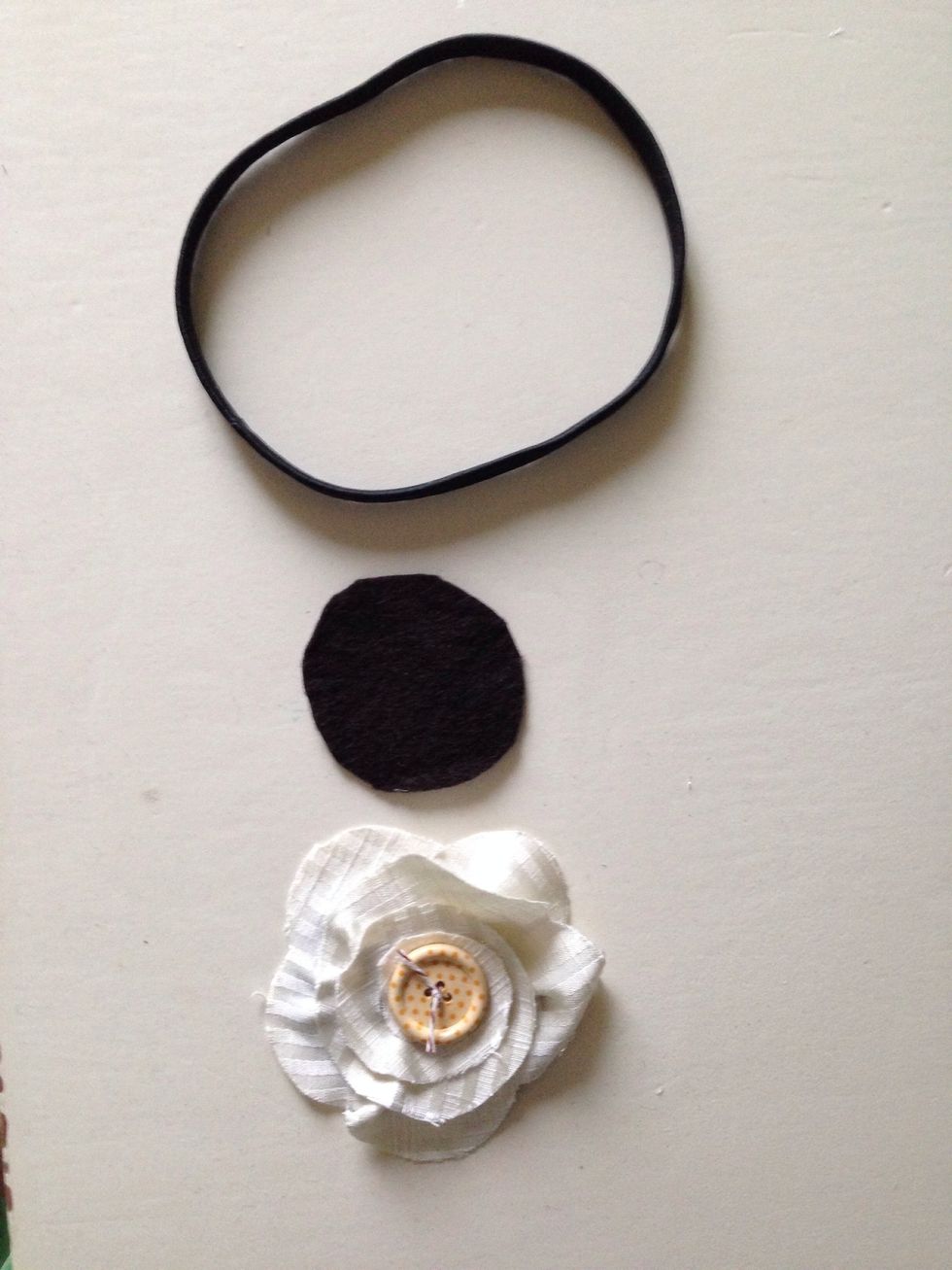 What you will need. Cut one more felt circle.