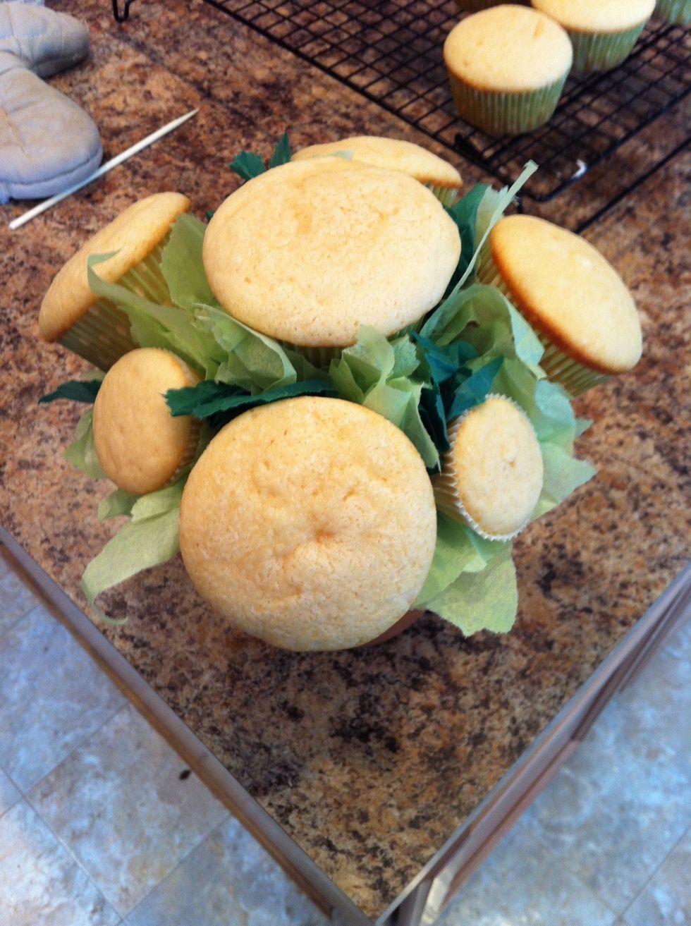 What your bouquet should look like finished