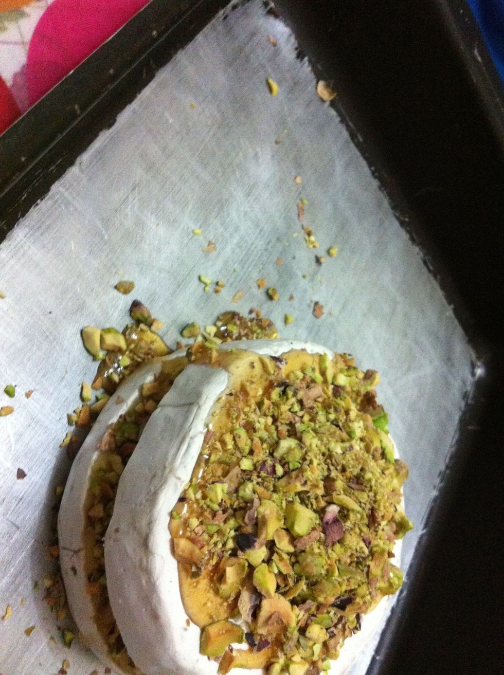 ... whatever's left of the pistachio! :)