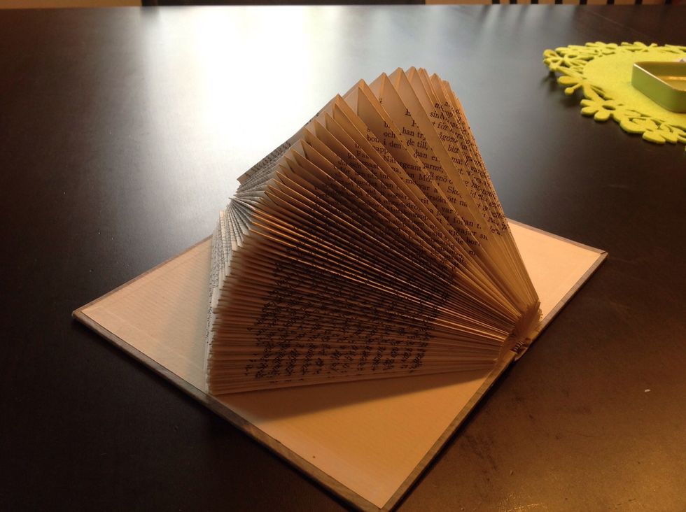 When all of the pages are folded the book should look like this :-)