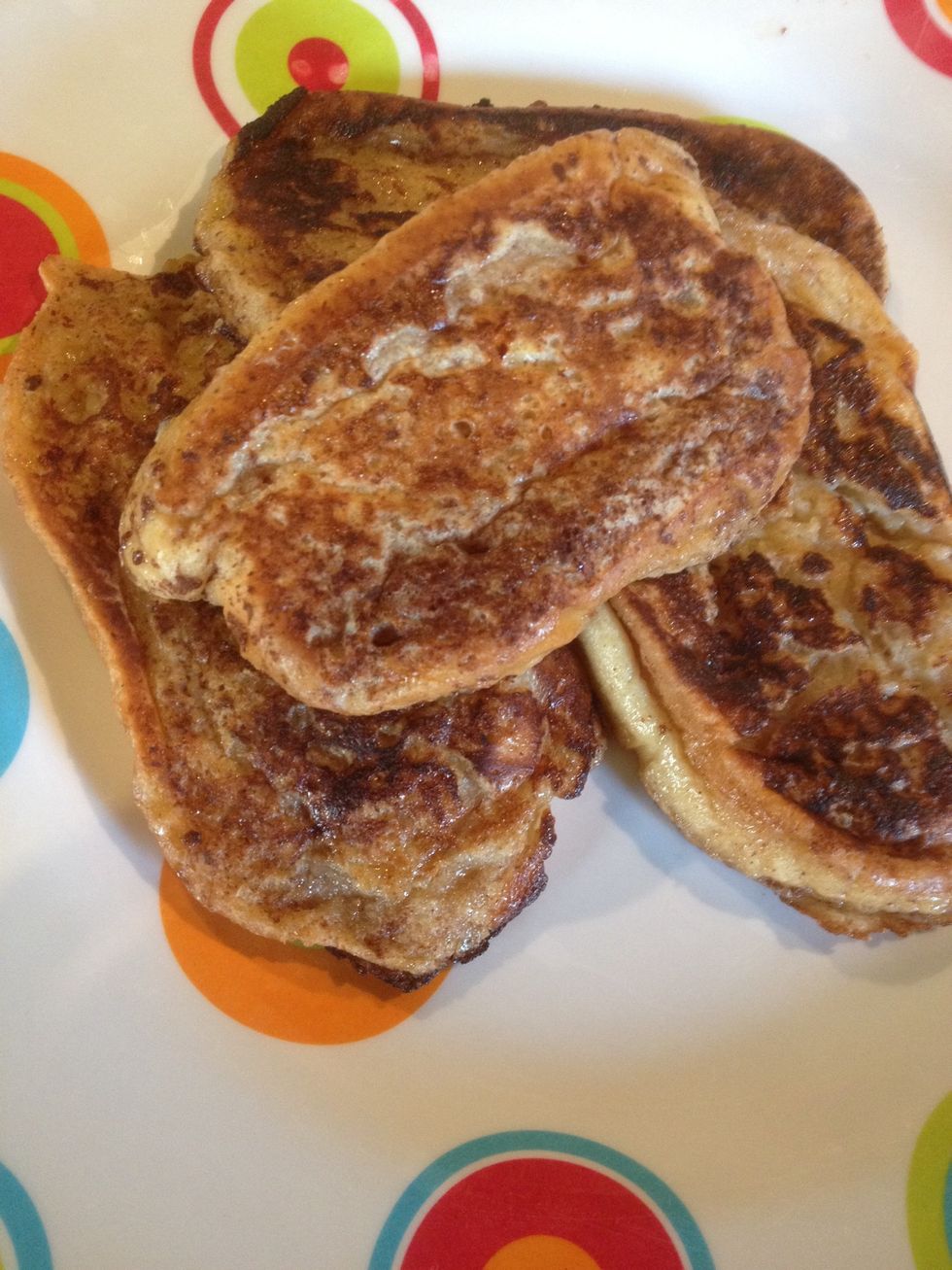 When both sides are done, plate up.