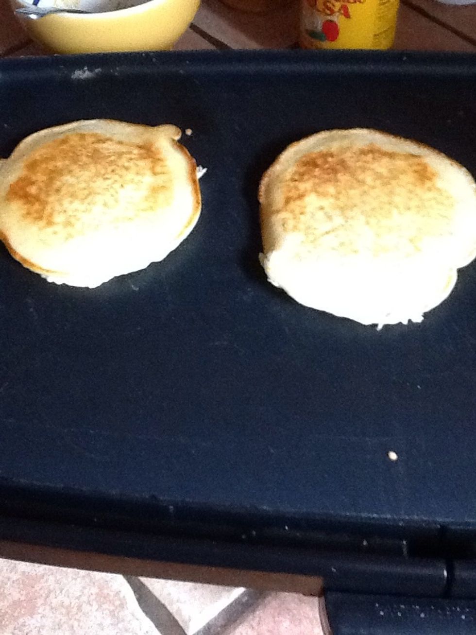 When both sides are golden brown like this...