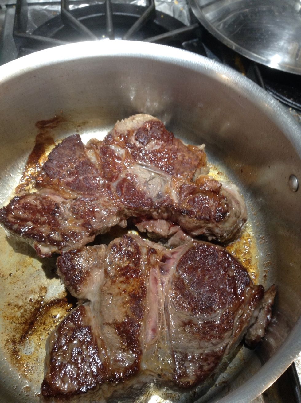 When browned remove from pot to dish and hold.  reduce heat to medium.