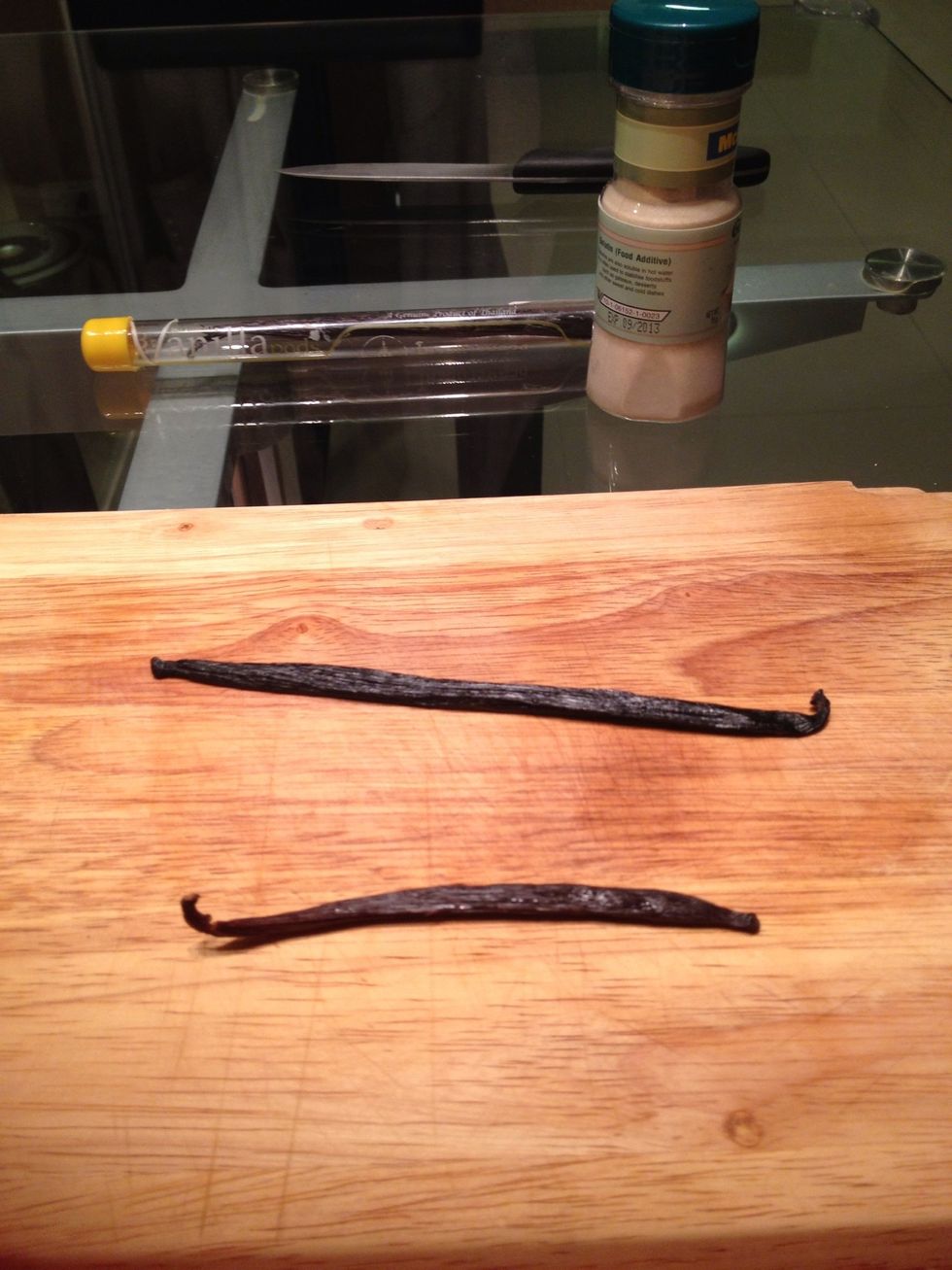 When buying vanilla, look for fat moist pods, like these ones. Always keep them in air tight containers.