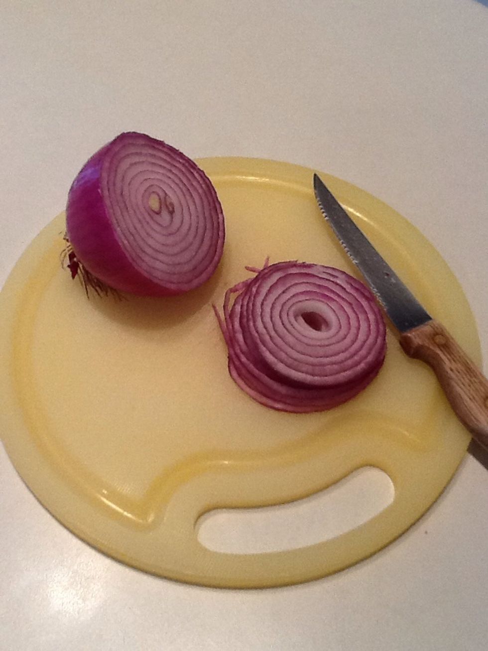 When chopping and dicing onions, remember to leave the root attached and cut from the opposite side to avoid tears!