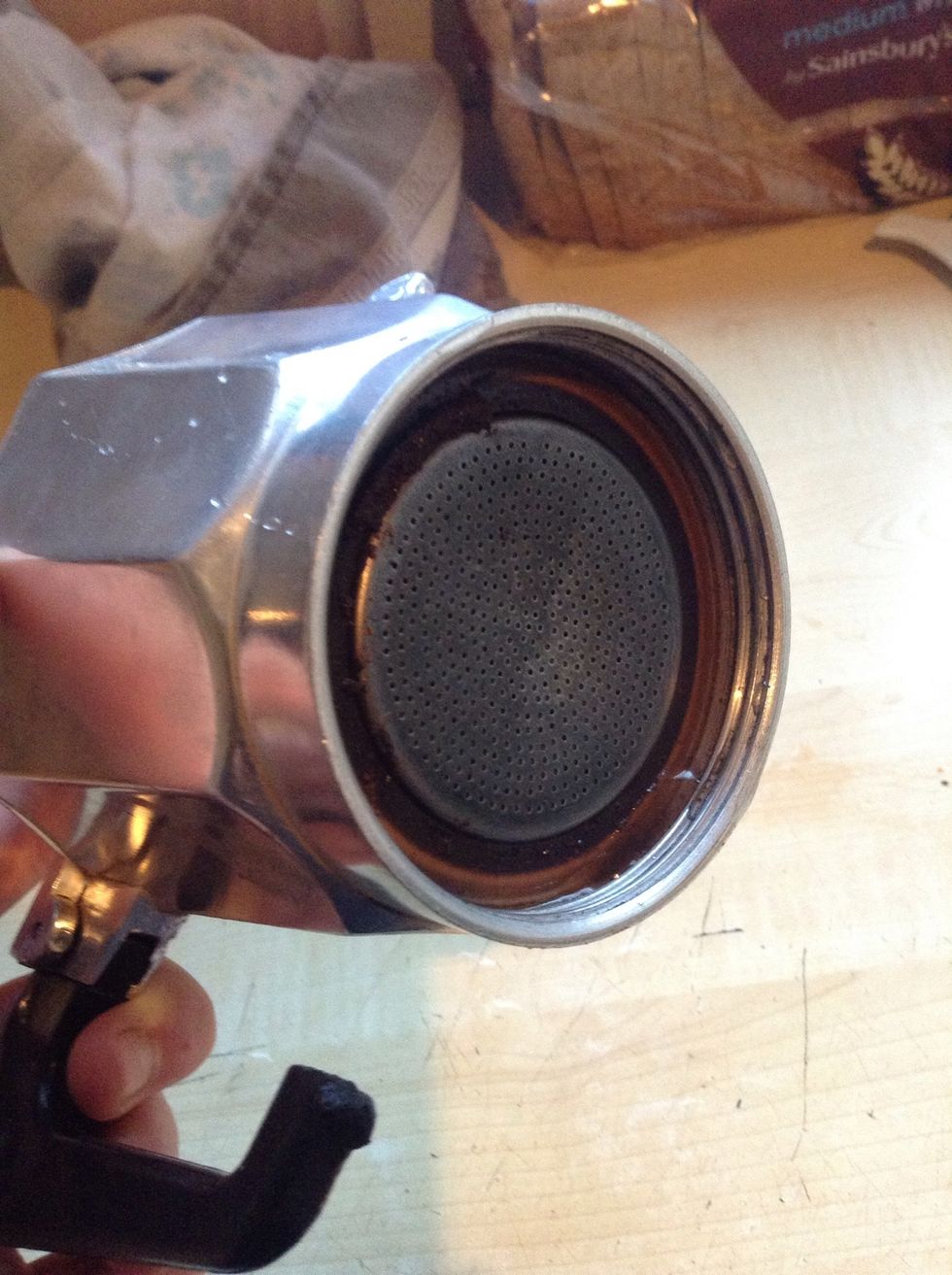 When cleaning the top chamber do not disregard the second filter underneath,this needs to be cleaned as well, when cleaning use warm water and soap if you wish.