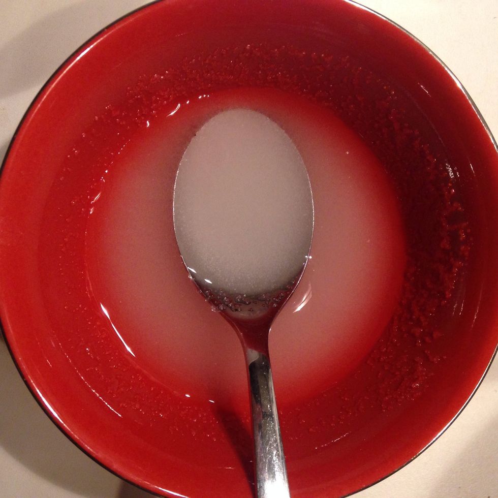 When cold, add the sugar to the mix. You can prepare a syrup adding 3-4 spoons of water so it will merge easily in the chocolate-butter mix