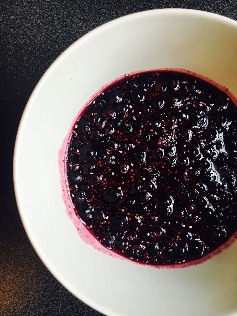 When combined: add to a bowl. Put in the fridge while making the rest.