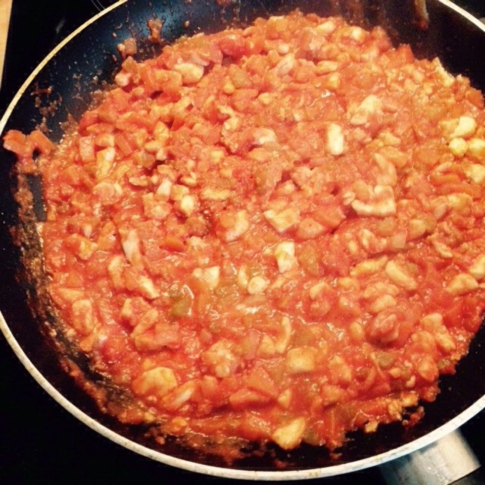 When cooked remove from heat and set aside