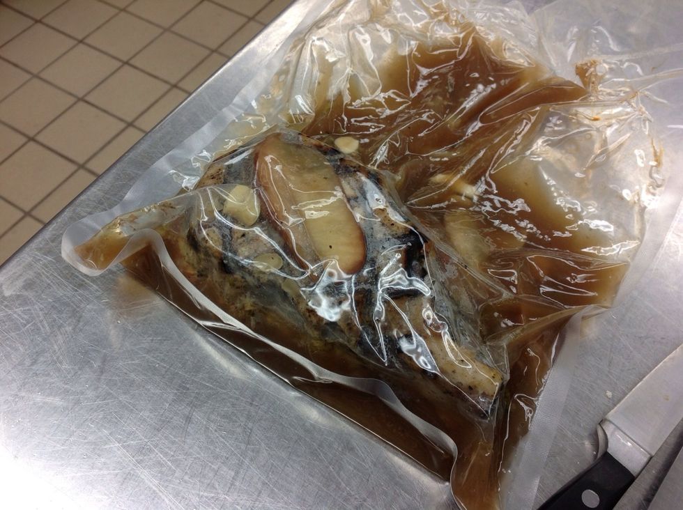 When cooking is complete remove from the bag.