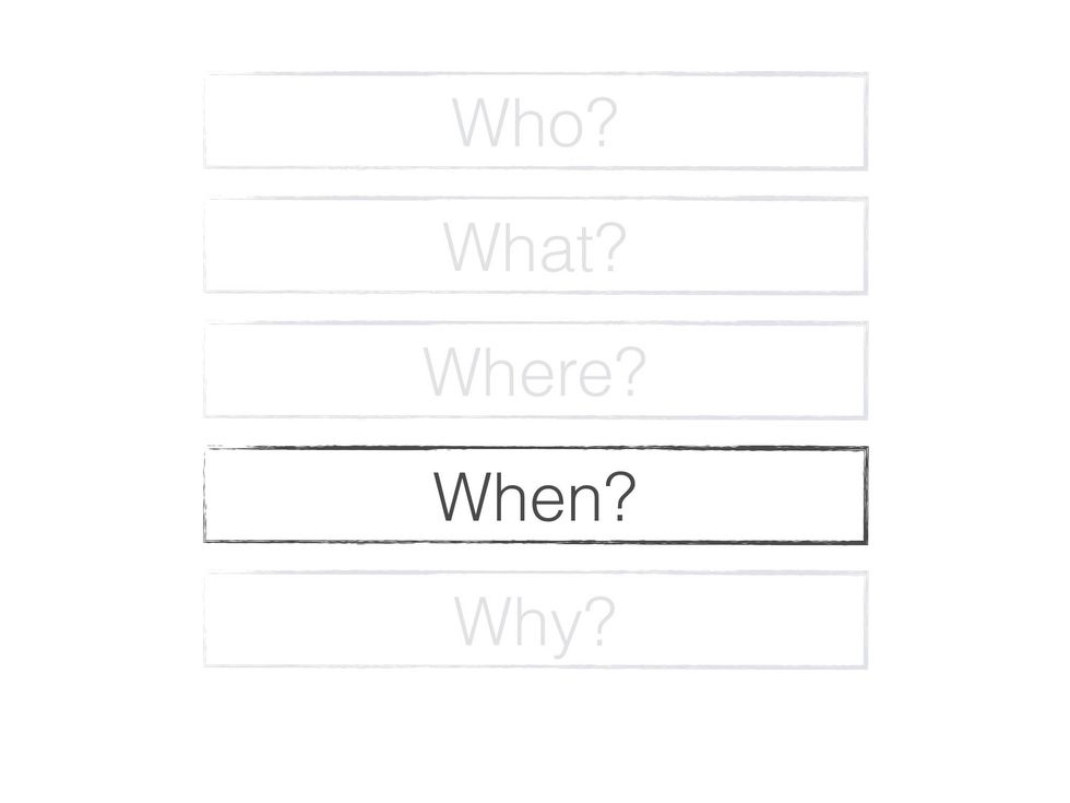 When did the incident happen? Was it a one-off or part of a pattern? Were there other incidents leading up to this?