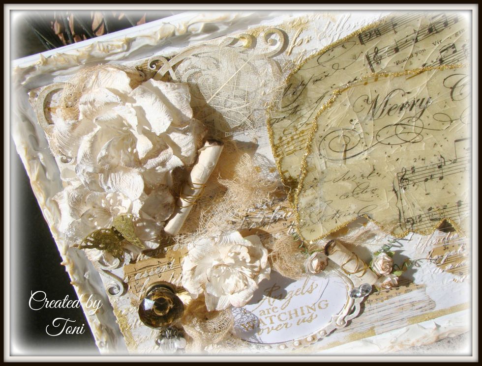 When doing mixed media, it is all about the layering...
