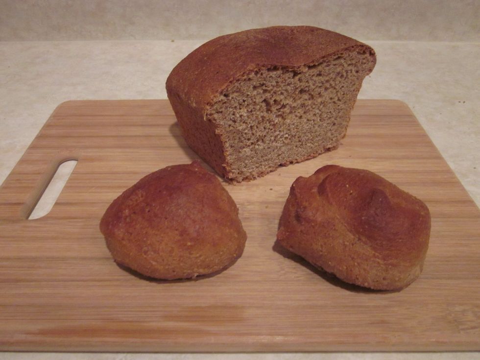 When done baking pull it out and let it cool for 30 min! Don't cut it until it cools, the crust will soften and it will be perfect inside. Enjoy!