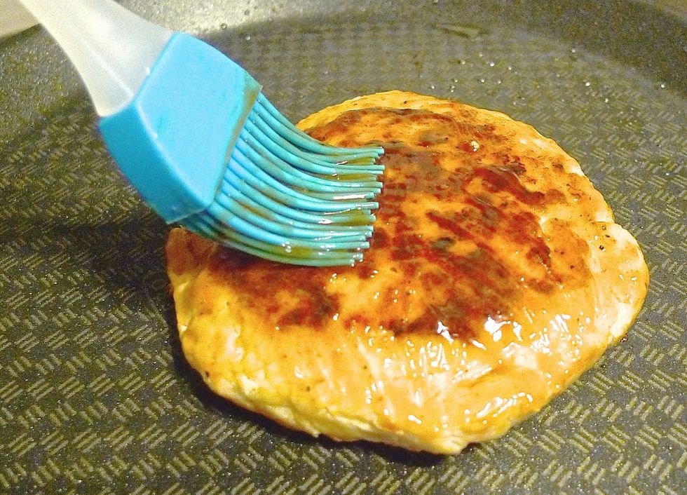 When done, brush with some barbecue sauce to infuse more flavour.