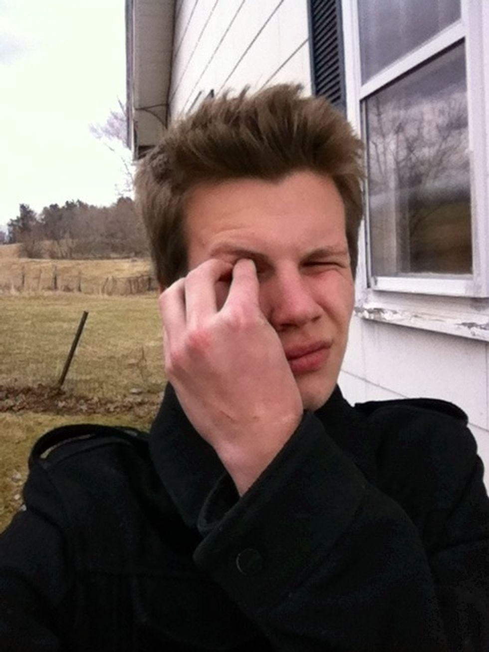 When done, please remember to close right eye in order to avoid injury or unnecessary looking. ( always remember, never point your eyes at someone unless you're willing to risk extreme embarrassment)