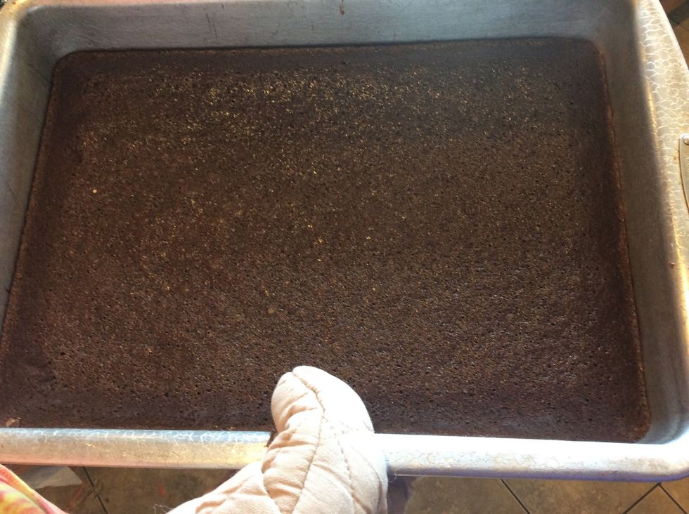 When done pull out of oven with oven mitts