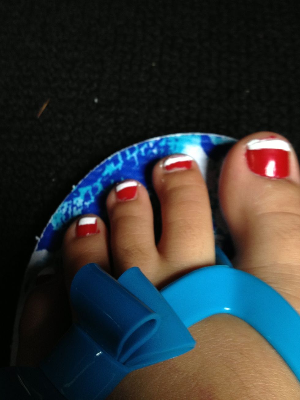 When dry remove tape. You can clean up the edges.