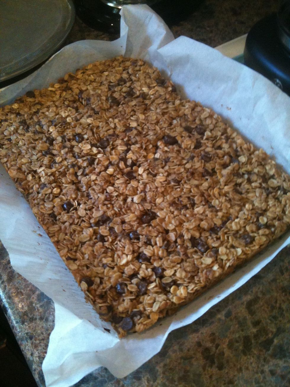 When finished in oven, pop out of pan using the cookie sheet.