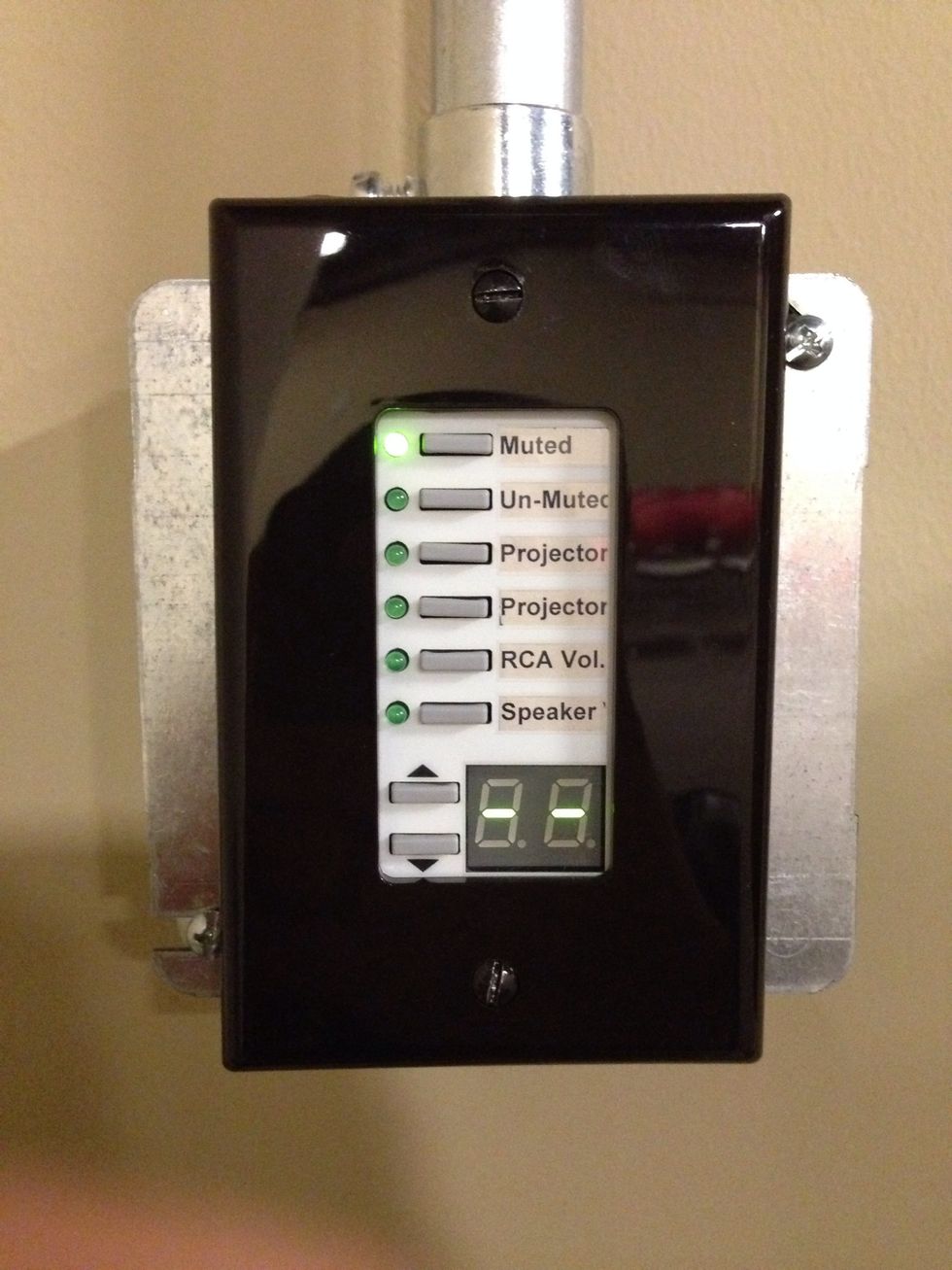 When finished. Mute the audio.