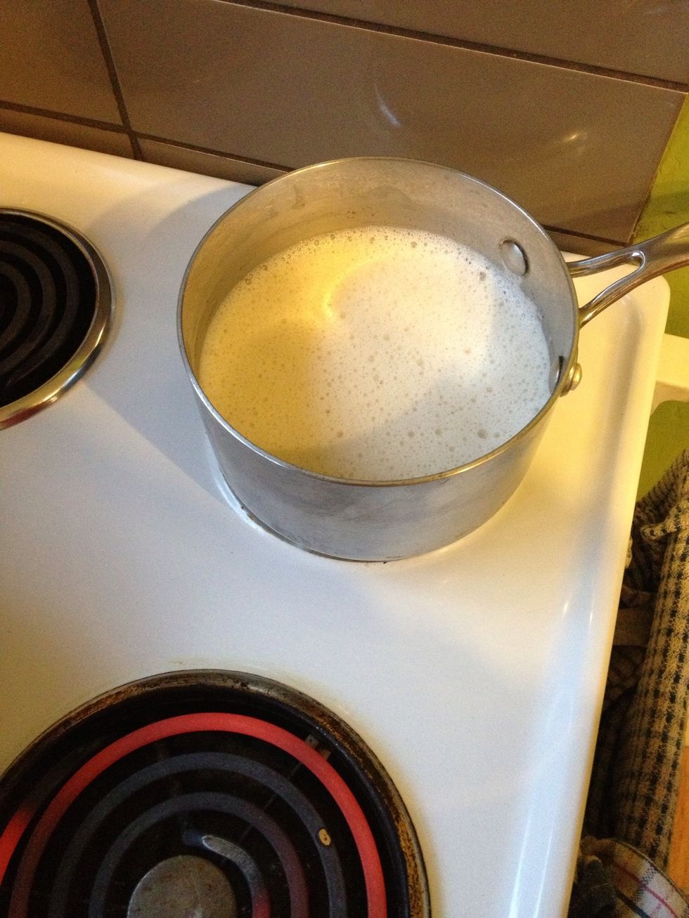 When hot, take off the heat and add chocolate